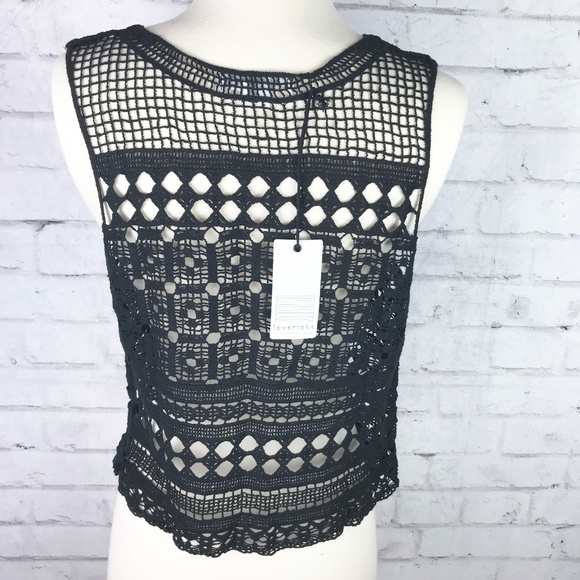 NWT Love Riche Crochet tank - Picture 3 of 5